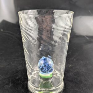 Blue Bloom Marble Tumbler